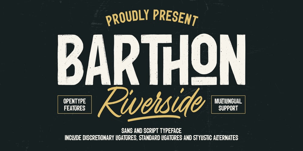 Barthon Riverside font