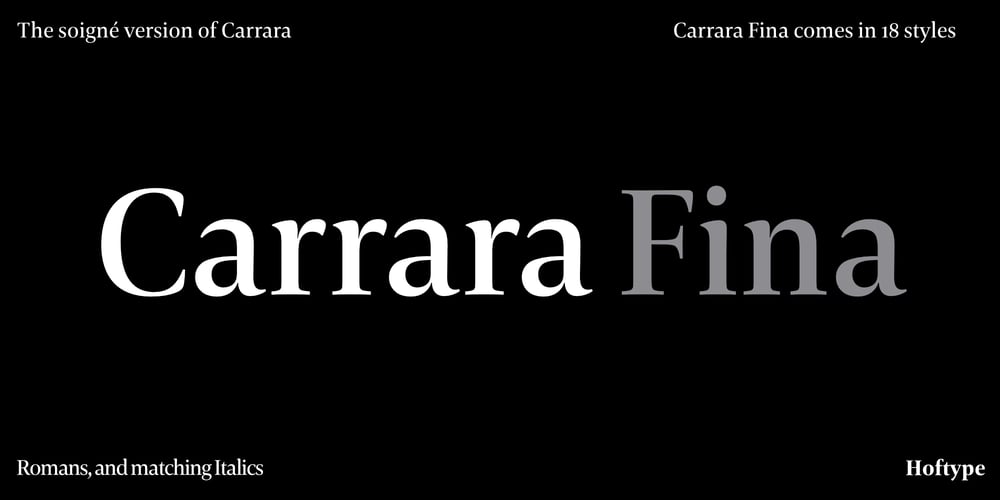 Carrara Fina font