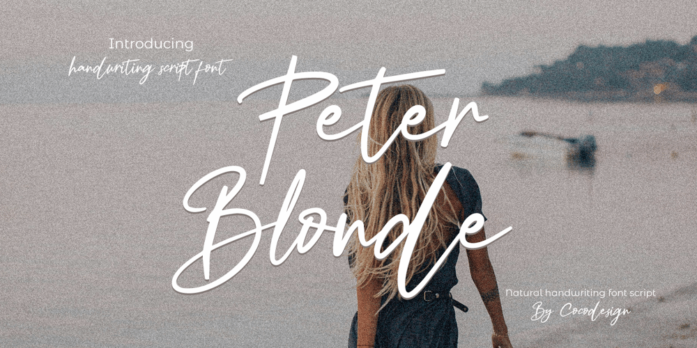 Peter Blonde font