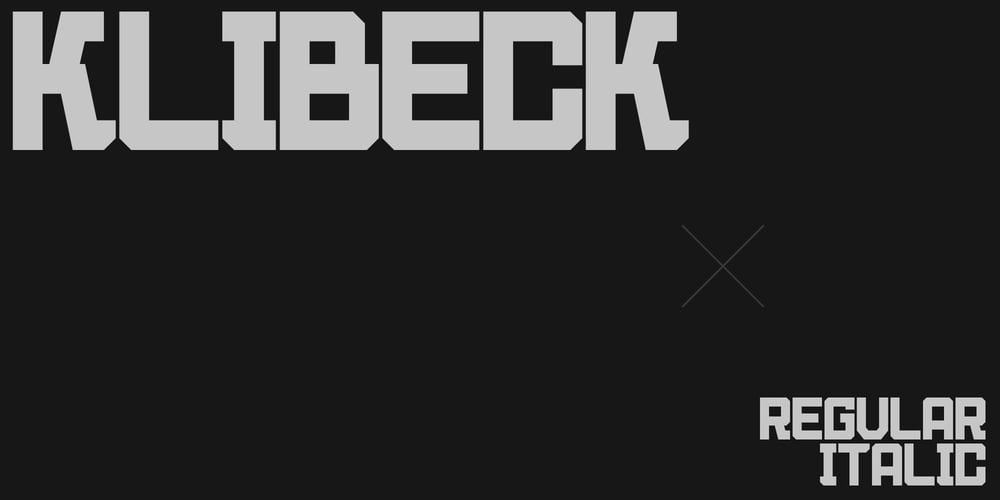 Klibeck font