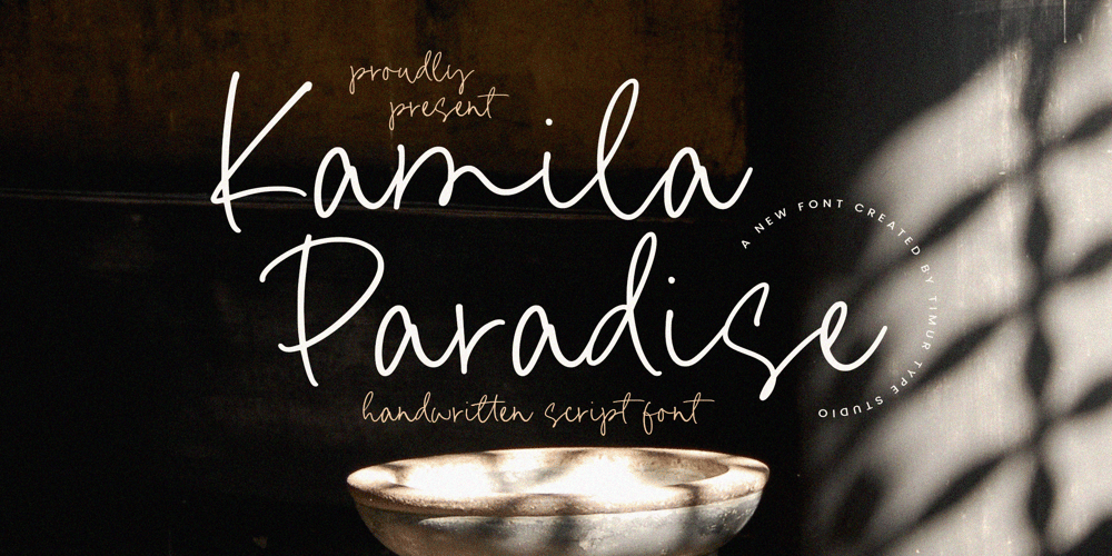 Kamila Paradise font