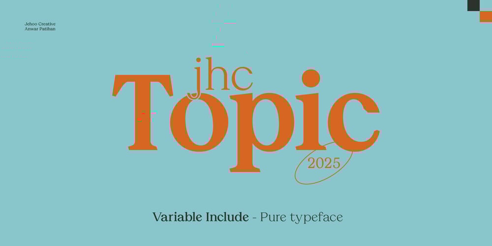 JHC Topic font