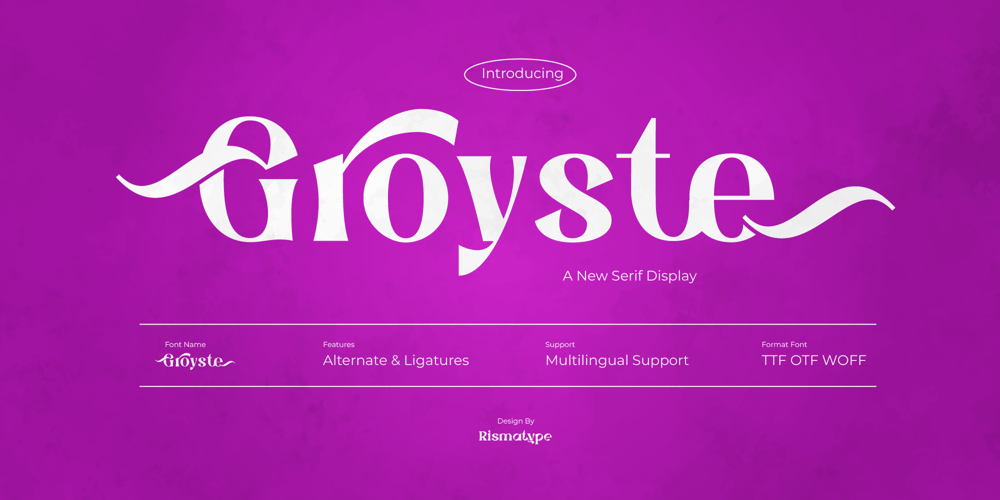Groyste font