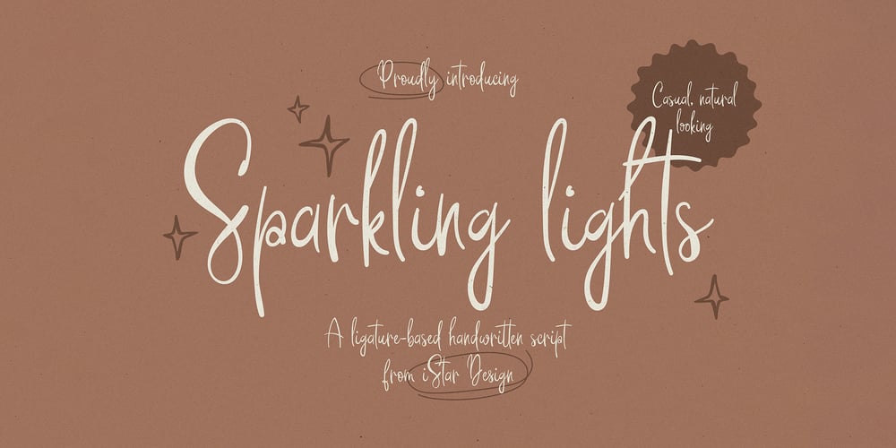 Sparkling Lights font