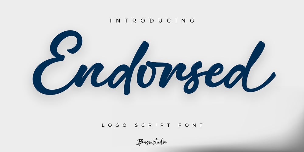 Endorsed font