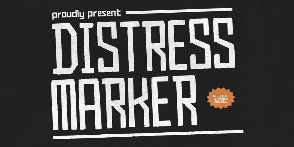 Distress Marker font