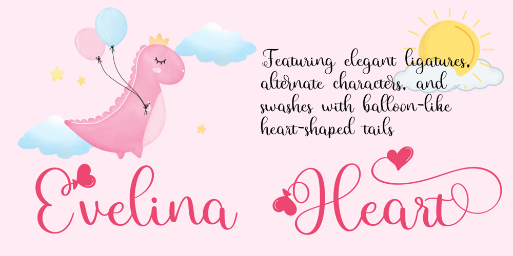 Evelina Heart font