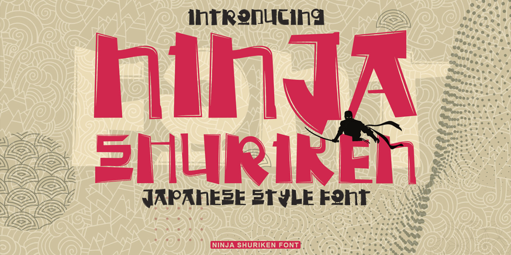 Ninja Shuriken font