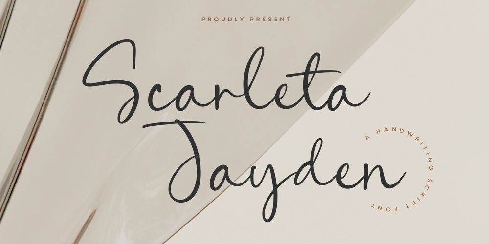 Scarleta Jayden font