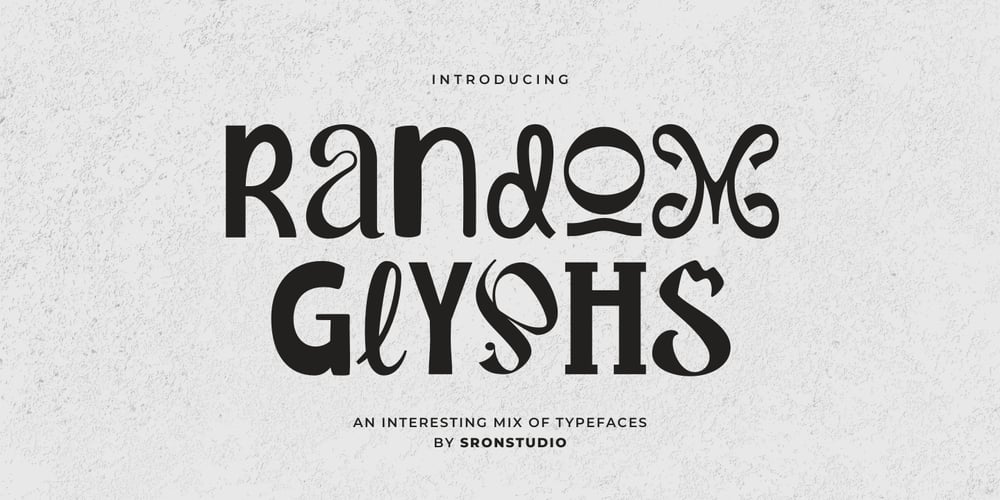 Random Glyphs font