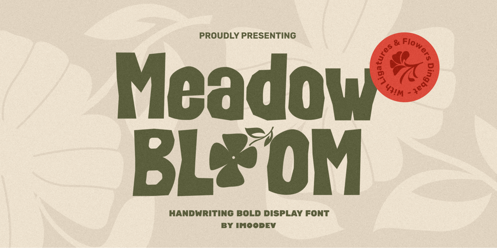 Meadow Bloom font