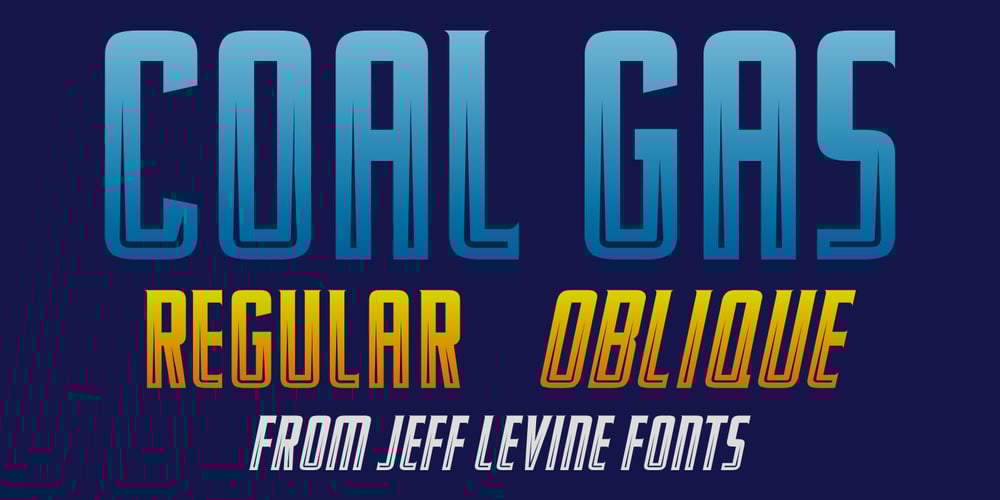 Coal Gas JNL font