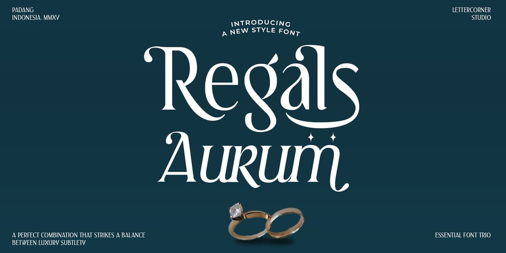 Regals Aurum font