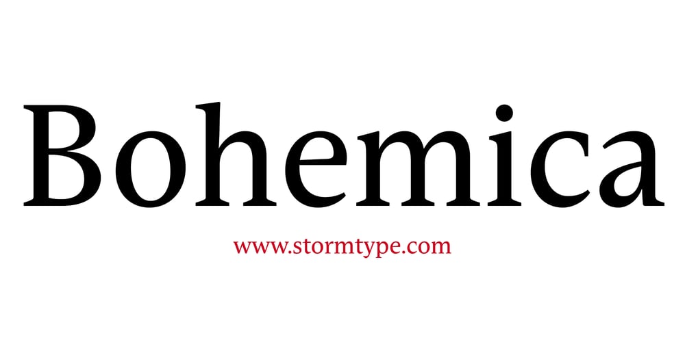Bohemica font