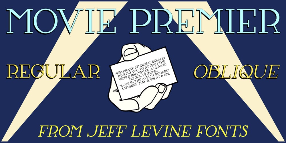 Movie Premier JNL font