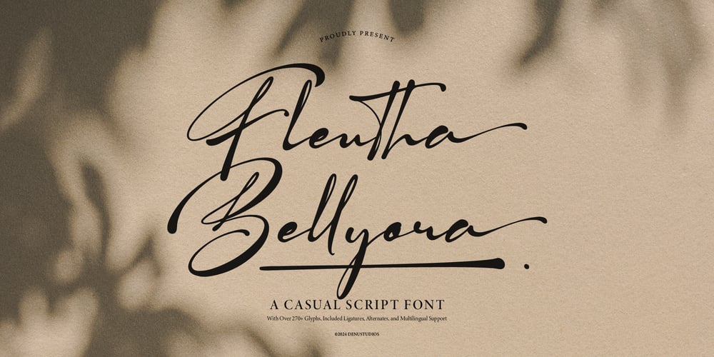 Flentha Bellyora font