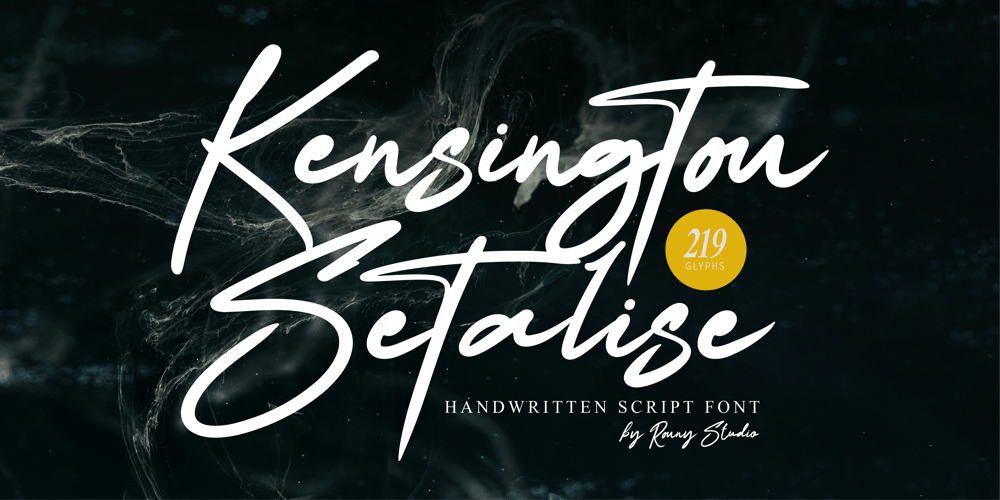 Kensington Setalise font