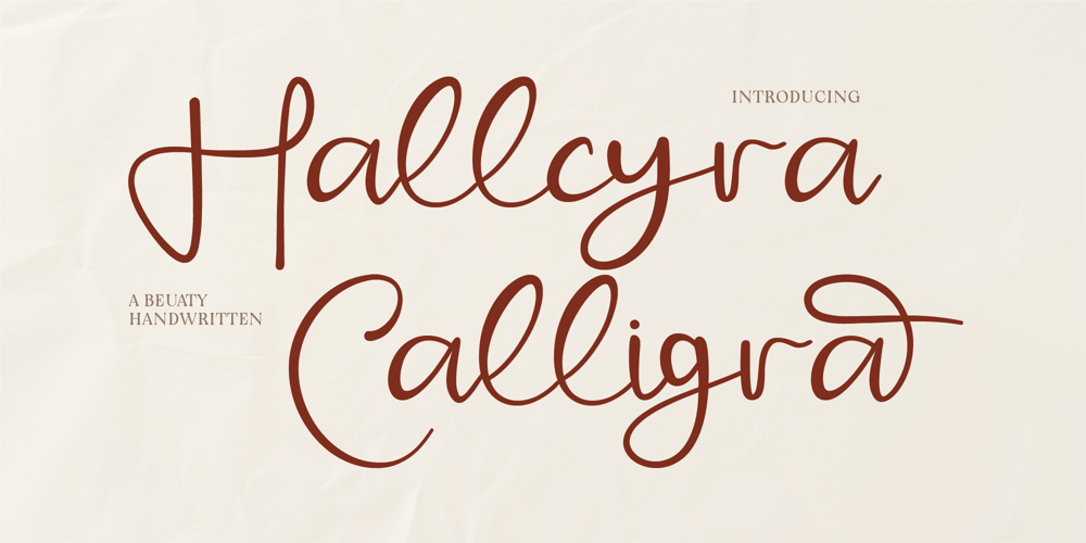 CF Hallcyra Calligra font
