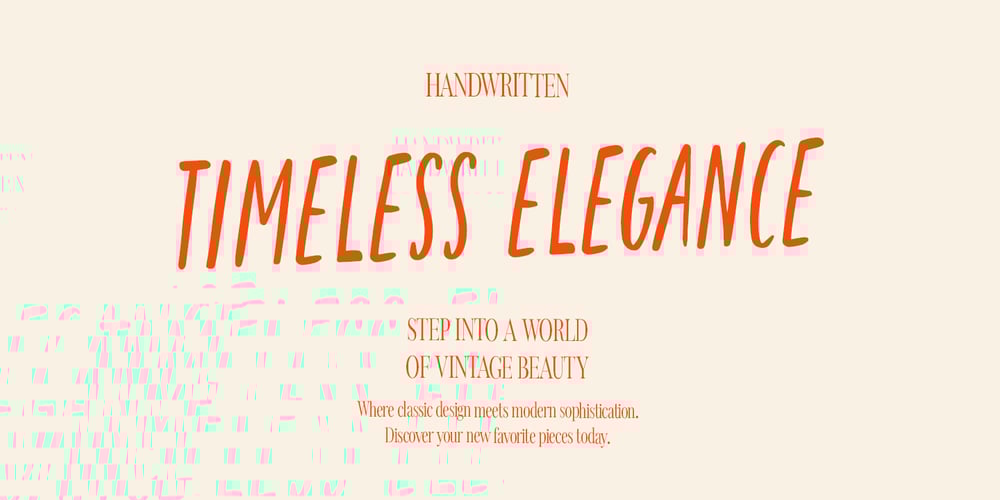 Timeless Elegance font