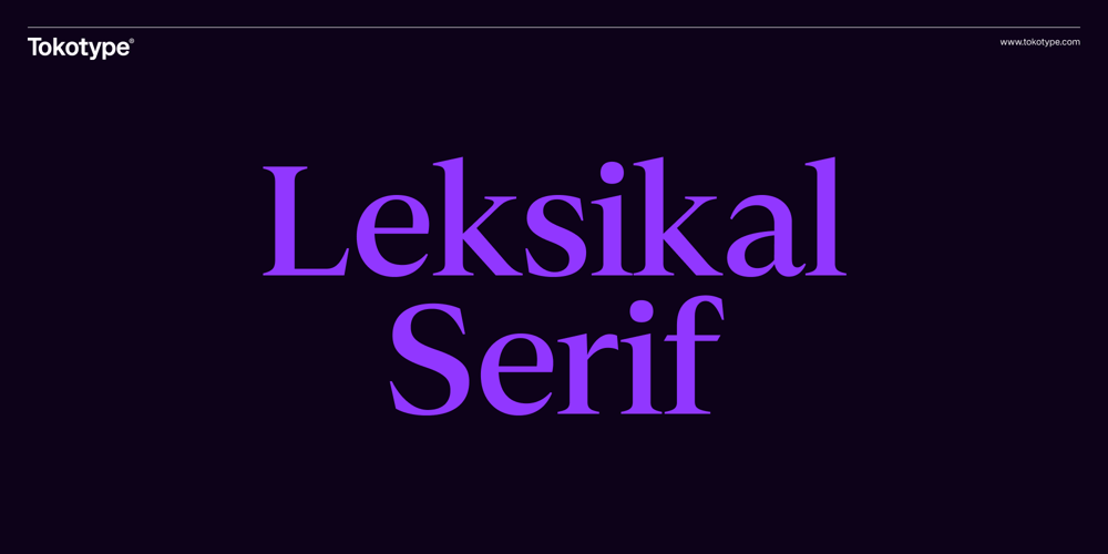 Leksikal Serif font