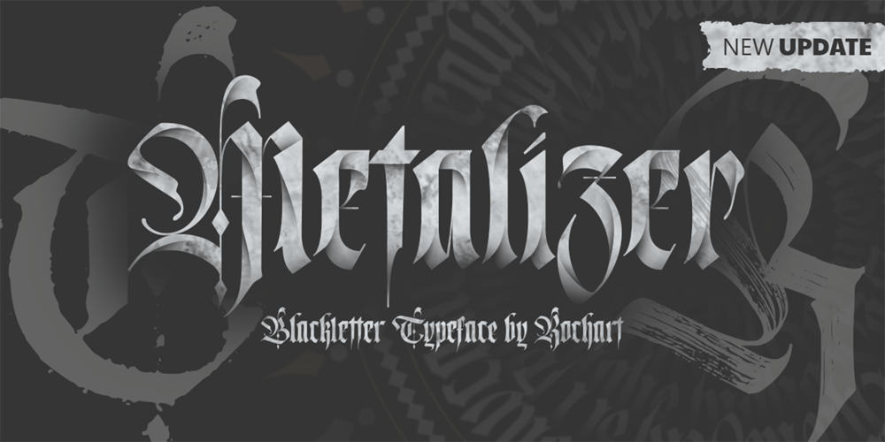 Metalizer font