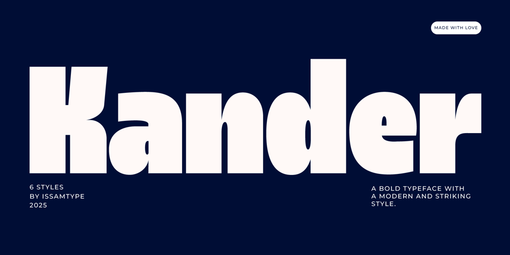 Kander font