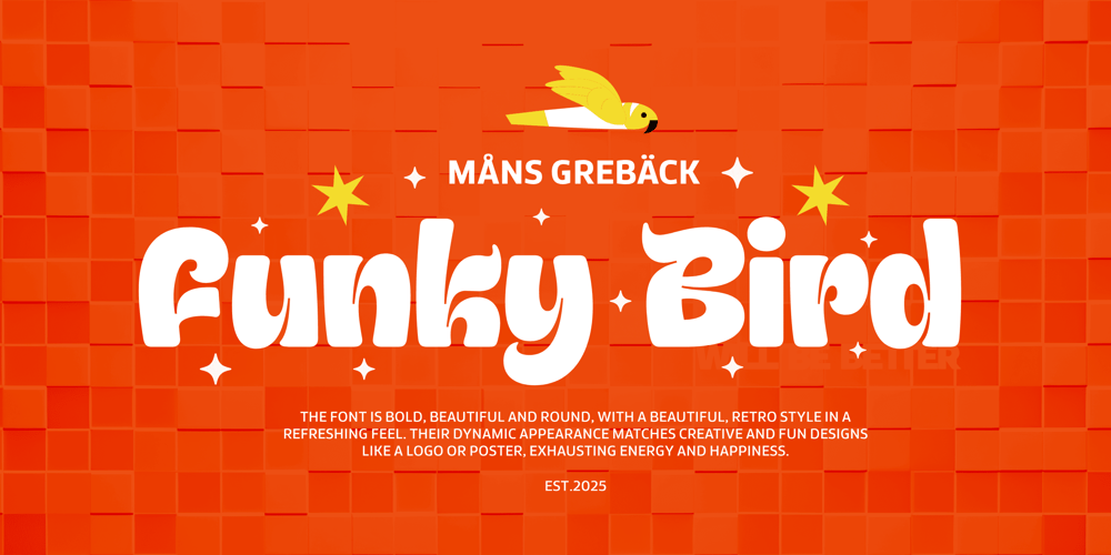 Funky Bird font