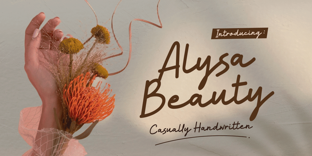 Alysa Beauty font