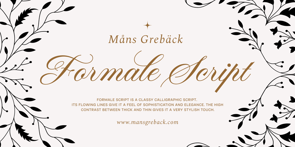 Formale Script font
