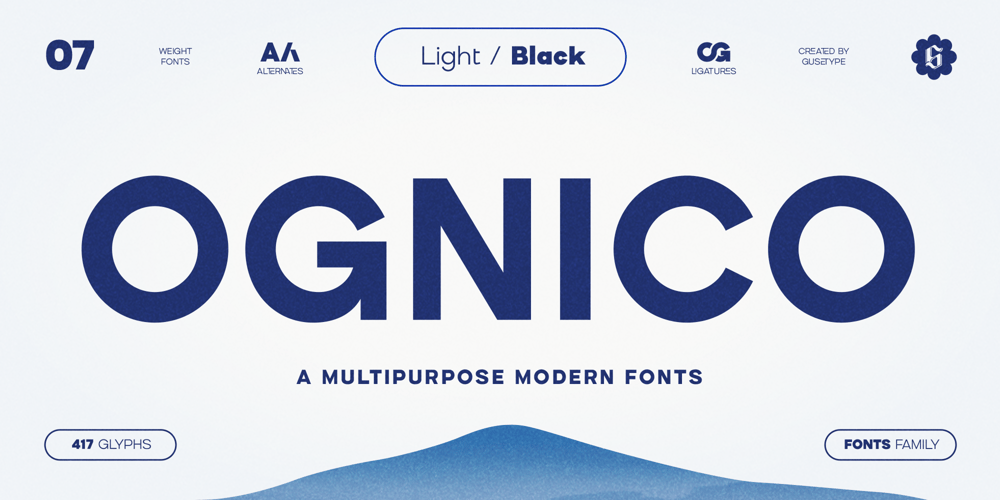 Ognico font