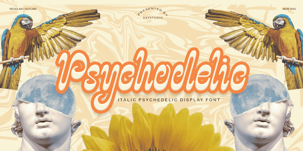 Psychodelic font