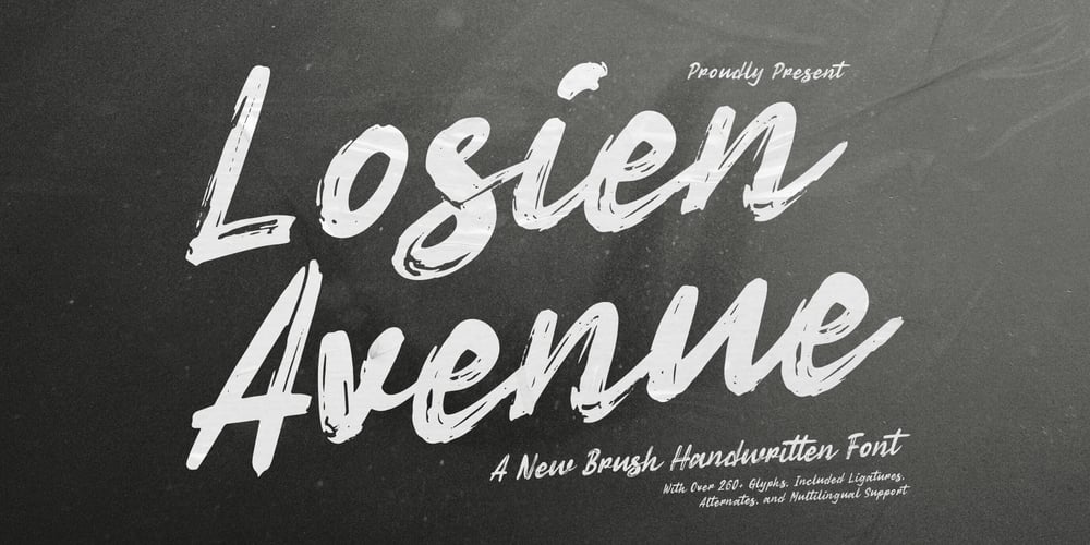 Losien Avenue font