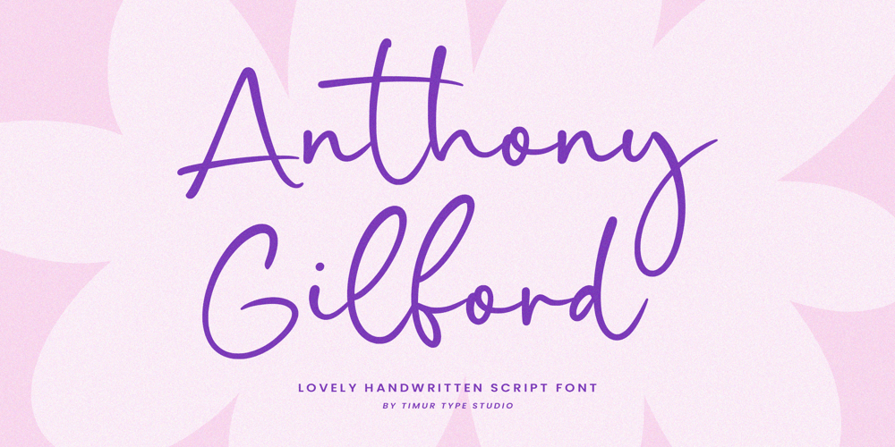 Anthony Gilford font