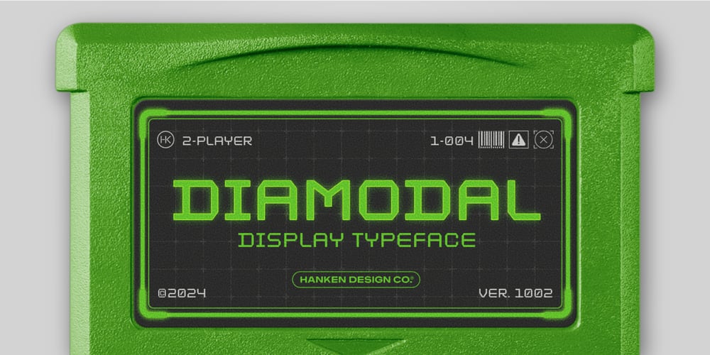 Diamodal font
