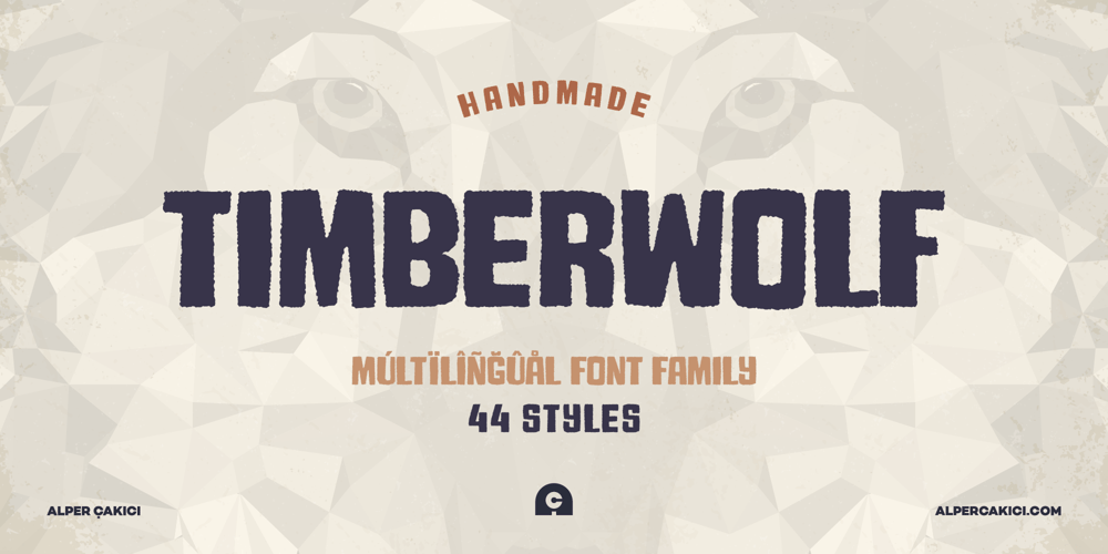 Timberwolf font