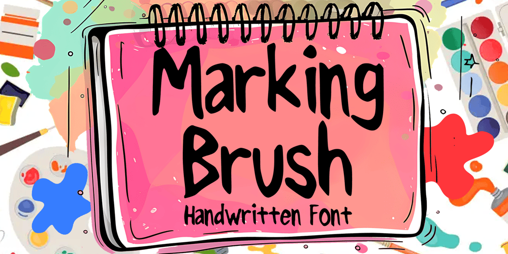Marking Brush font