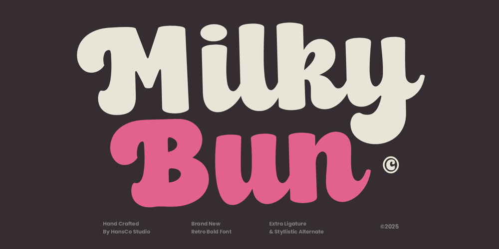Milky Bun font