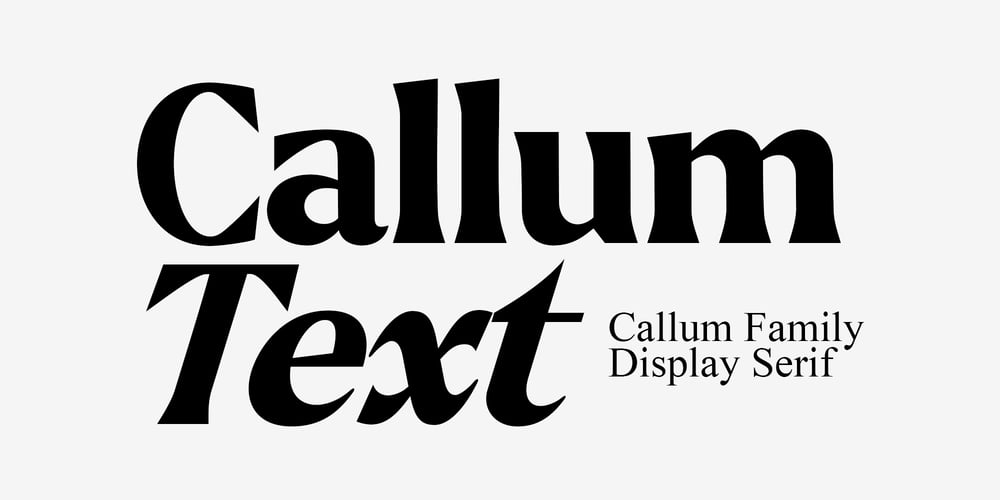 Callum Text font