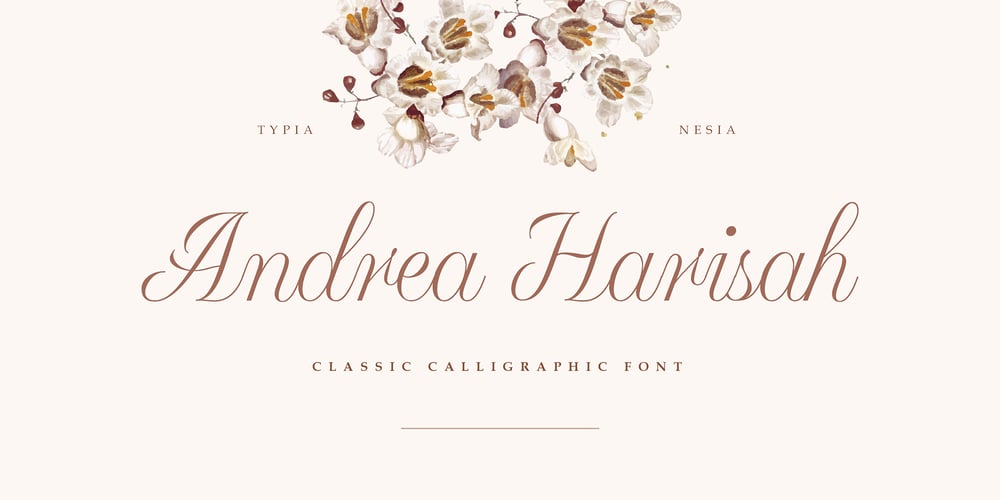 Andrea Harisah font