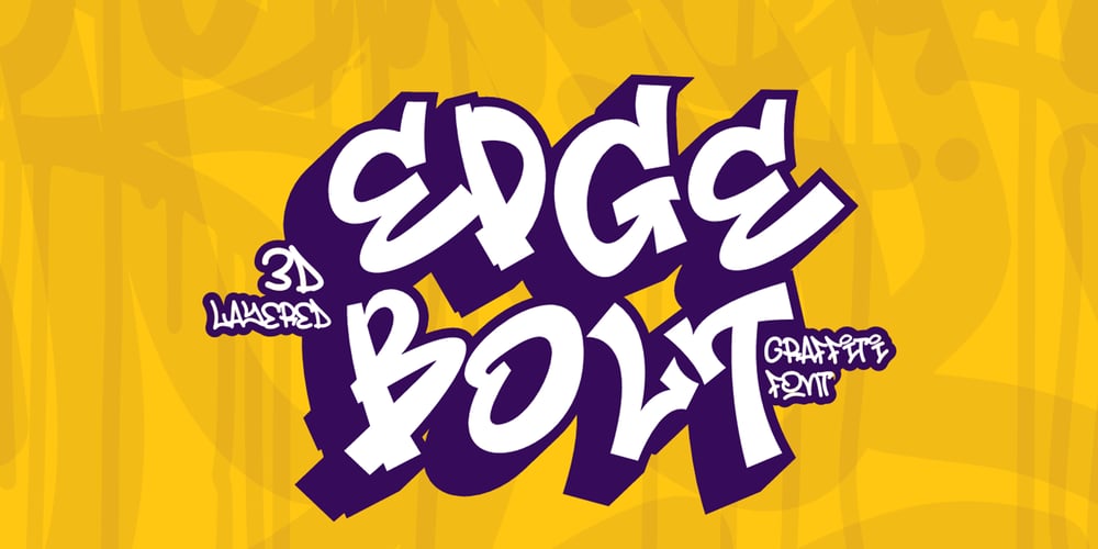 Edge Bolt Outline font