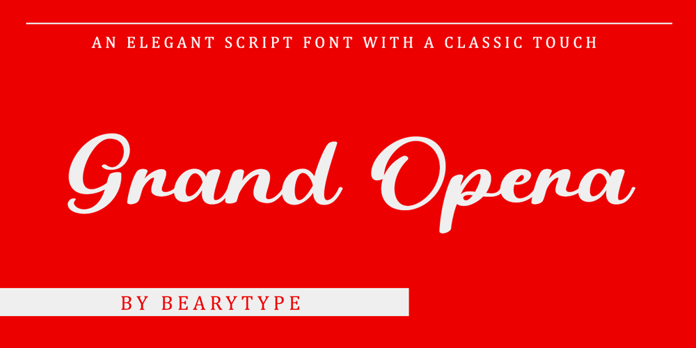 Grand Opera font
