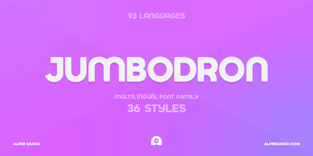 Jumbodron font