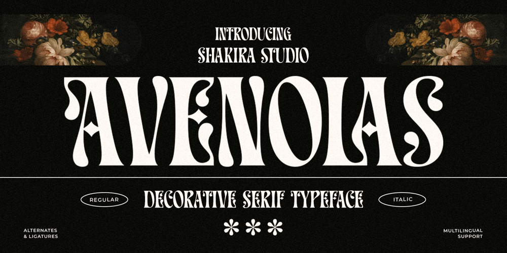 Avenolas font