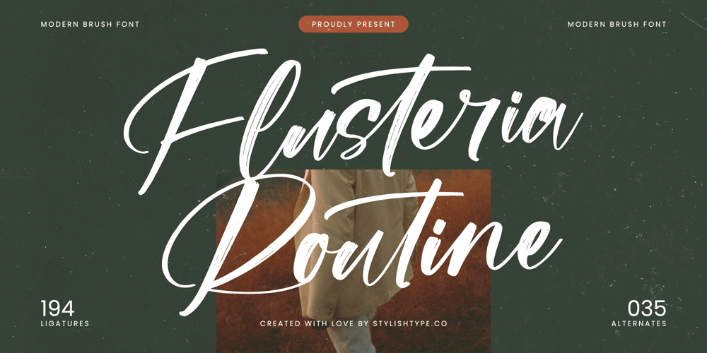 Flusteria Routine font