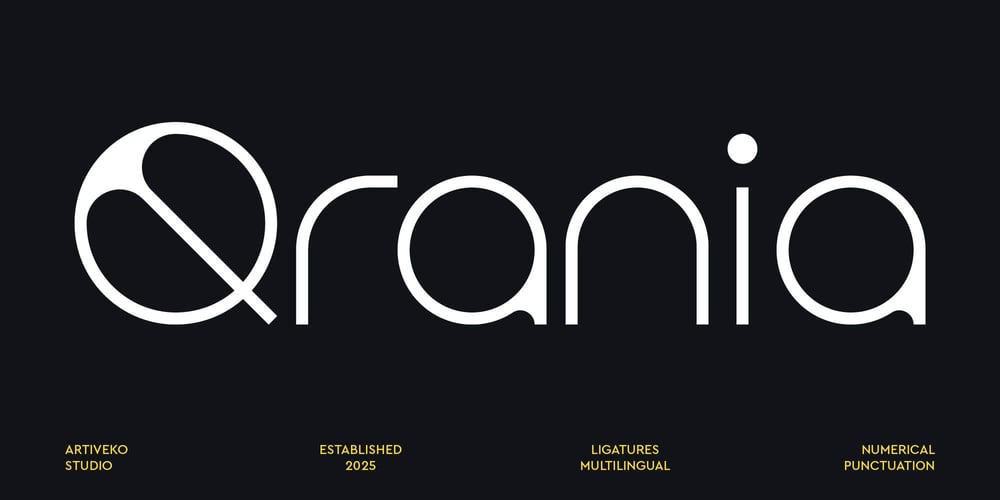 Qrania font