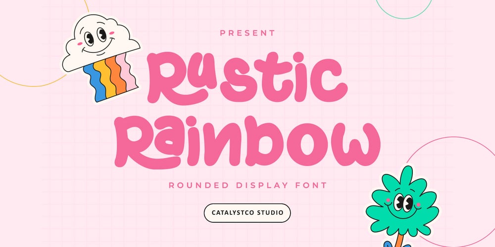 Rustic Rainbow Family font