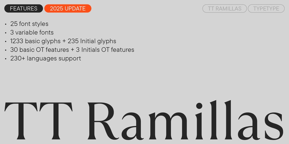TT Ramillas font