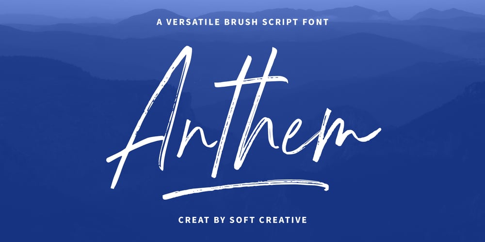Anthem Brush font