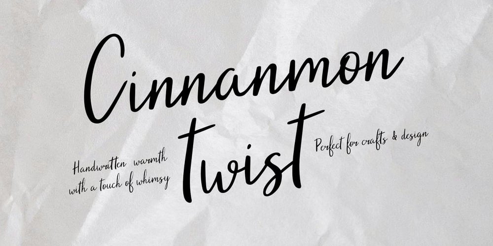 YJC Cinnamon Twist font