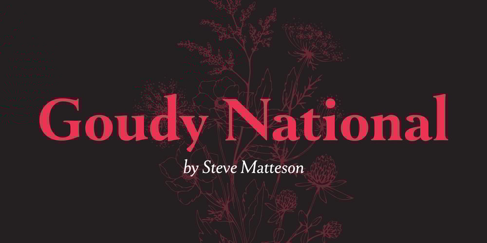 Goudy National font